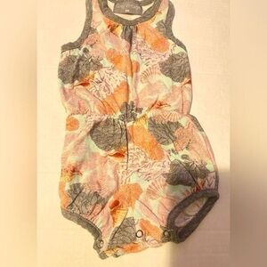Gray Vintage Kids Bodysuit - Orange and Gray